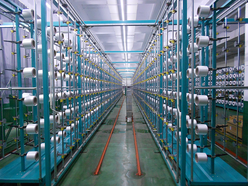 Warping machine frame